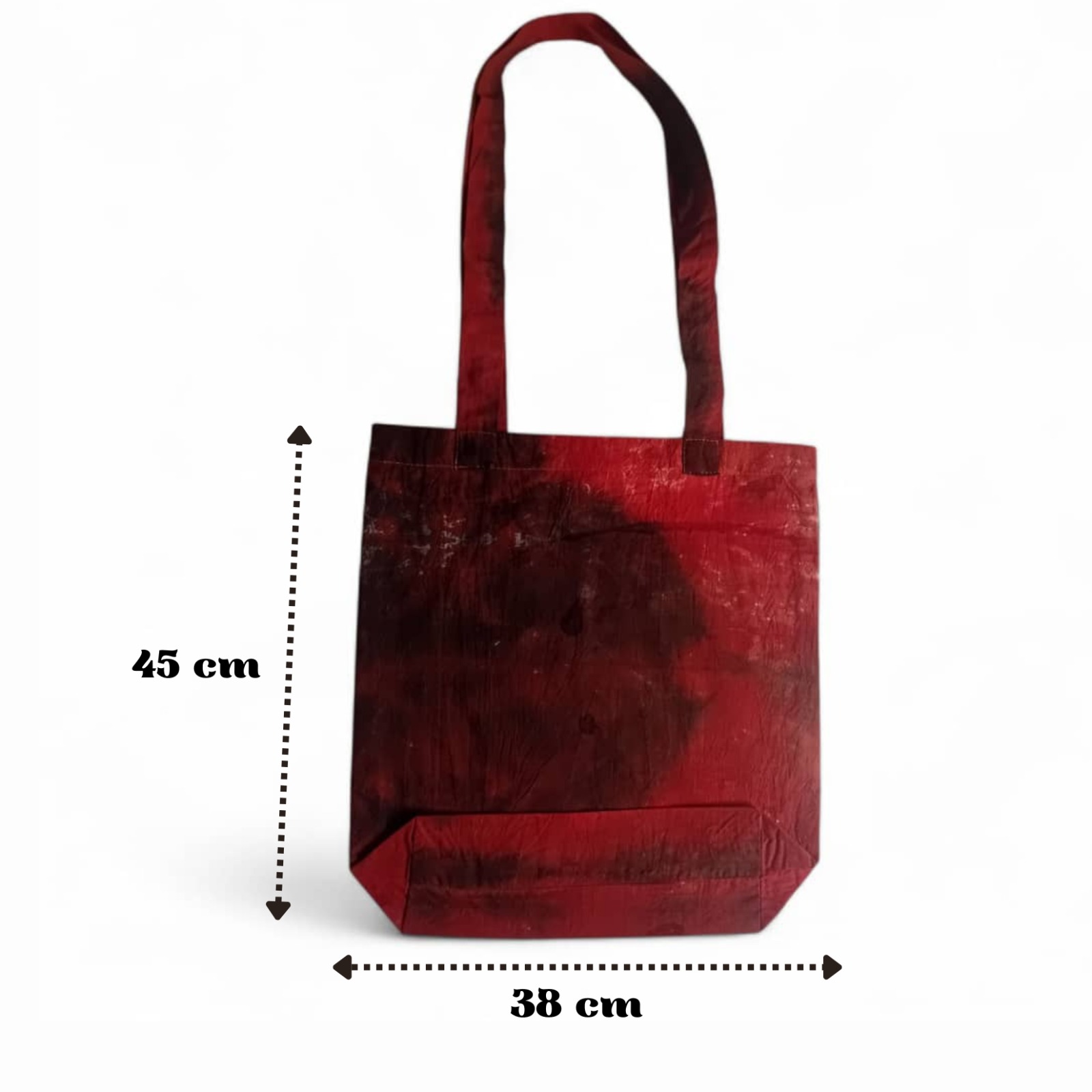 Sac de courses Pagne Batik Rouge